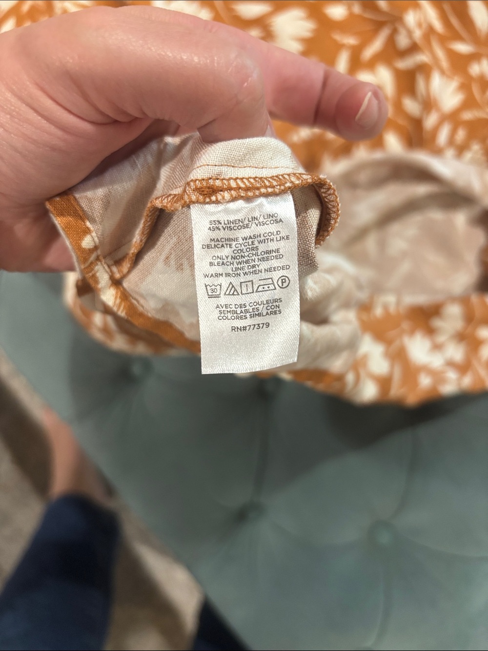 Ann Taylor Factory Rust Floral Midi Dress - Picture 3 of 4